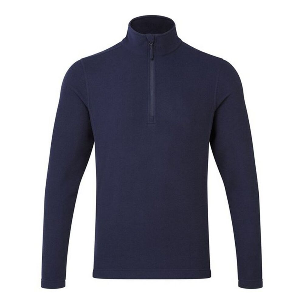 Premier Unisex Adult Recyclight Quarter Zip Fleece Top / Navy